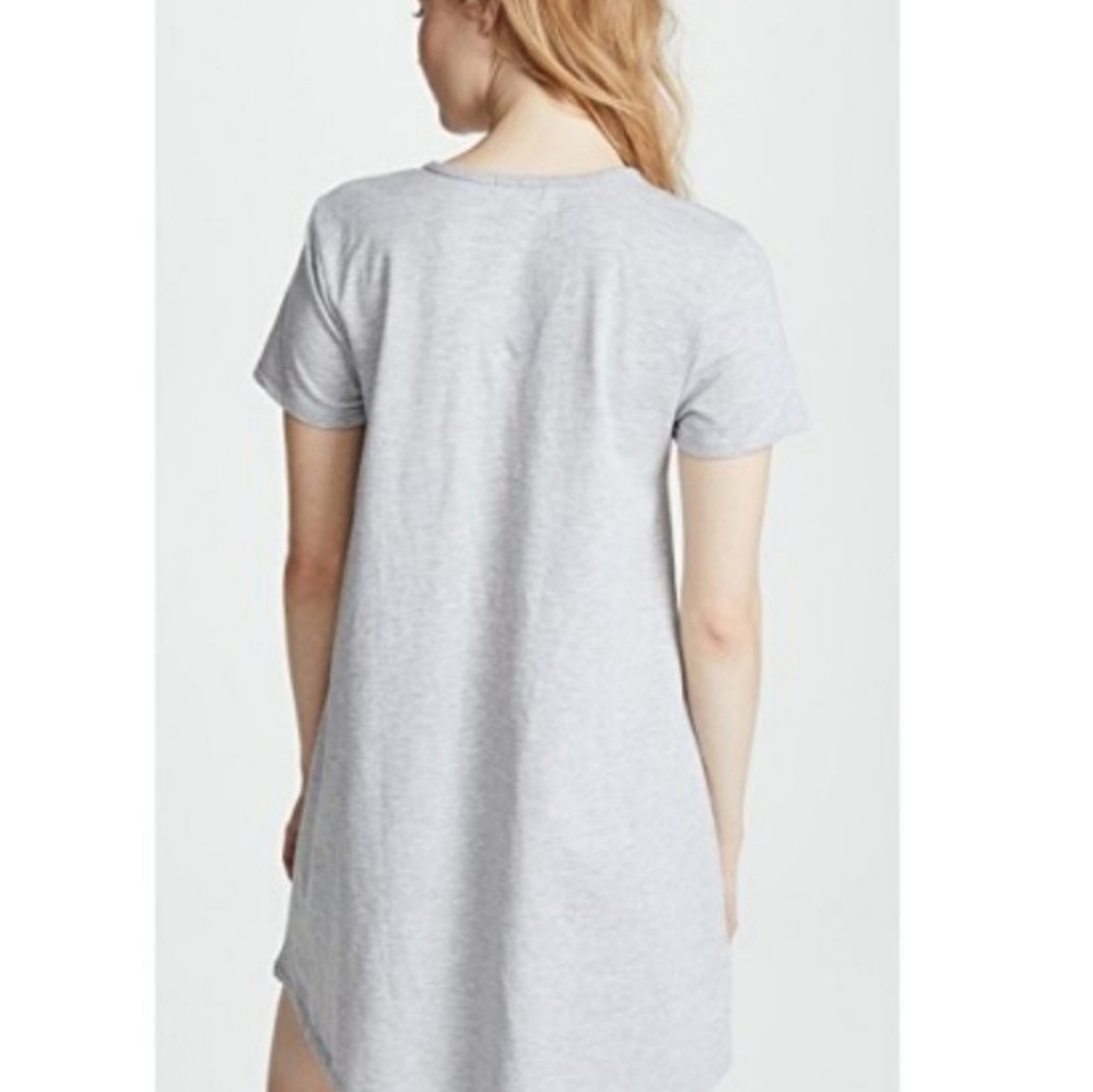 Z Supply Gray Cutout Baby French Terry Short Sleeves T-shirt Dress Size Small - Picture 2 of 13
